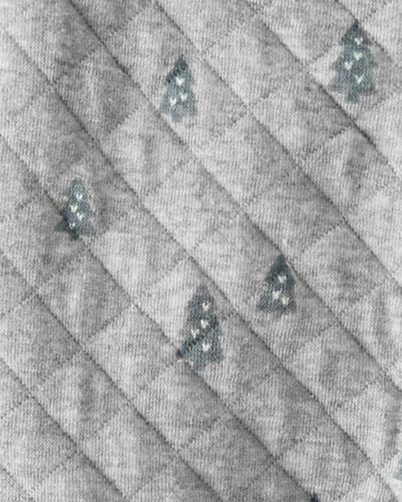 Baby Organic Cotton Quilted Double Knit Sleep & Play Pajamas, image 3 of 4 slides