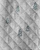 Baby Organic Cotton Quilted Double Knit Sleep & Play Pajamas, image 3 of 4 slides