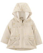 Baby Star Foil Mid-Weight Fleece-Lined Jacket, image 1 of 3 slides