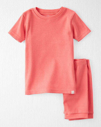 Toddler Organic Cotton Ribbed Pajamas Set, 