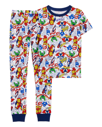 Kid MARVEL©  Snug Fit Cotton 2-Piece Pajamas, 