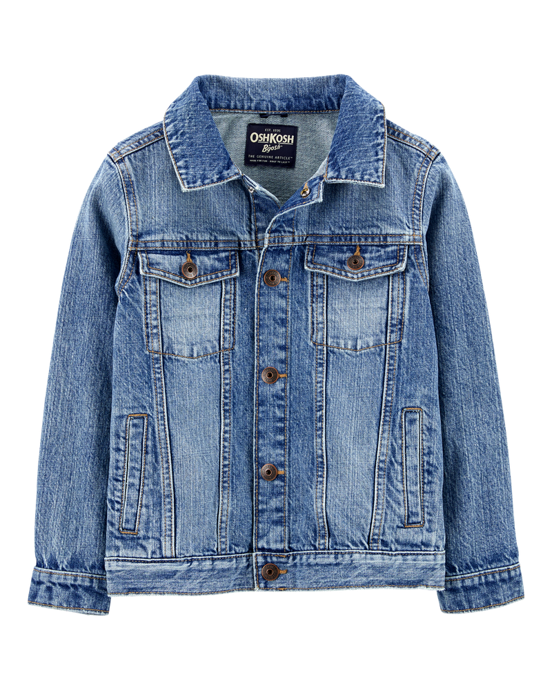 Kid Denim Jacket - Medium Wash, image 1 of 3 slides