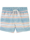 Blue - Toddler Baja Stripe Shorts
