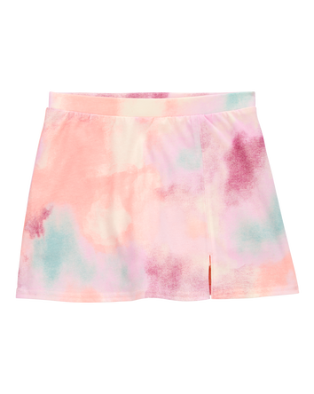 Girls Tie-Dye Pull-On Golf Skort - Pink/Blue, 