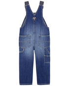 Toddler Classic OshKosh Overalls: Removed Patch Remix, image 2 of 3 slides