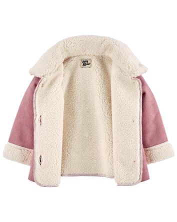 Baby Sherpa Faux Suede Jacket, 
