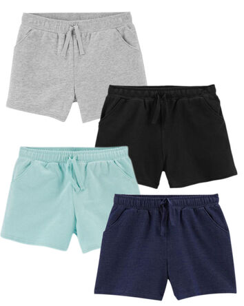 4-Pack French Terry Shorts, 