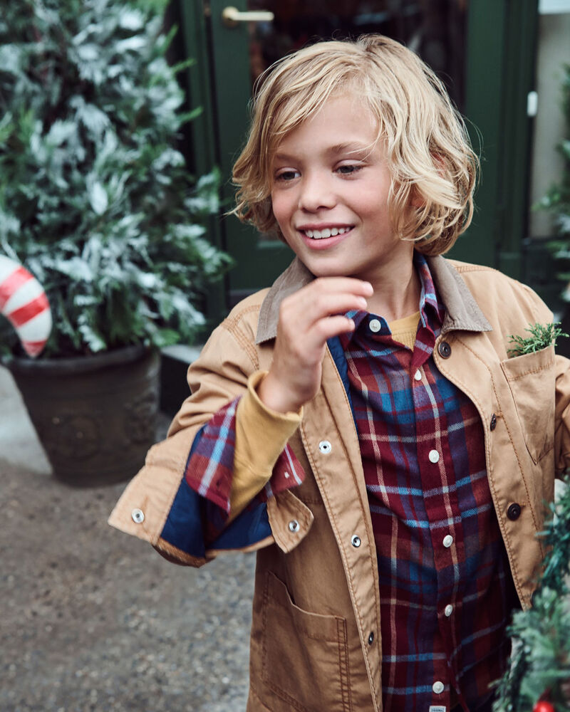 Kid Button-Front Barn Jacket, image 4 of 5 slides