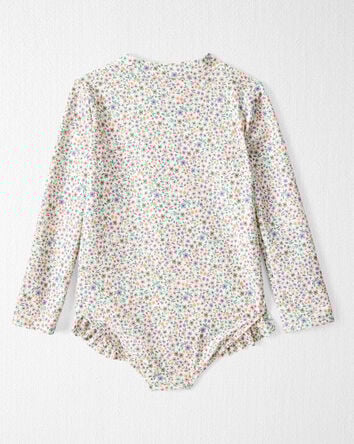 Toddler Girl Recycled Ruffle Swimsuit, 