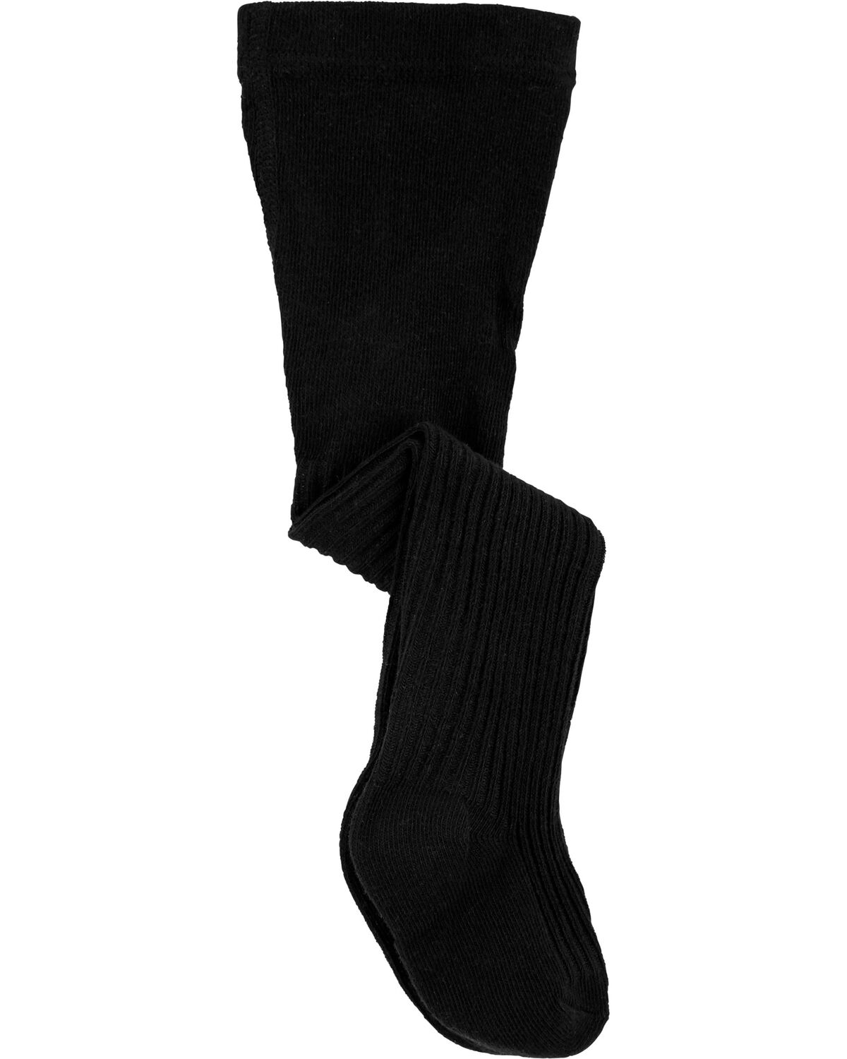 Black Toddler Cable Knit Tights