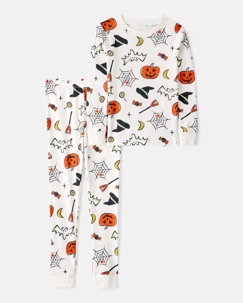 Kid 2-Piece Halloween 100% Snug Fit Cotton Pajamas - Ivory, image 1 of 3 slides