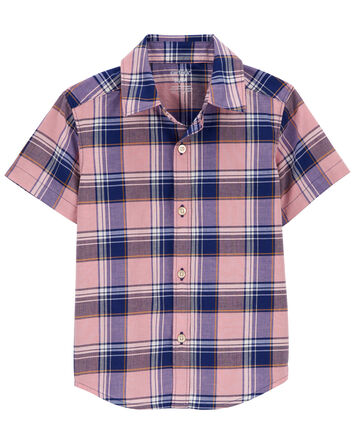 Plaid Button-Down Shirt, 