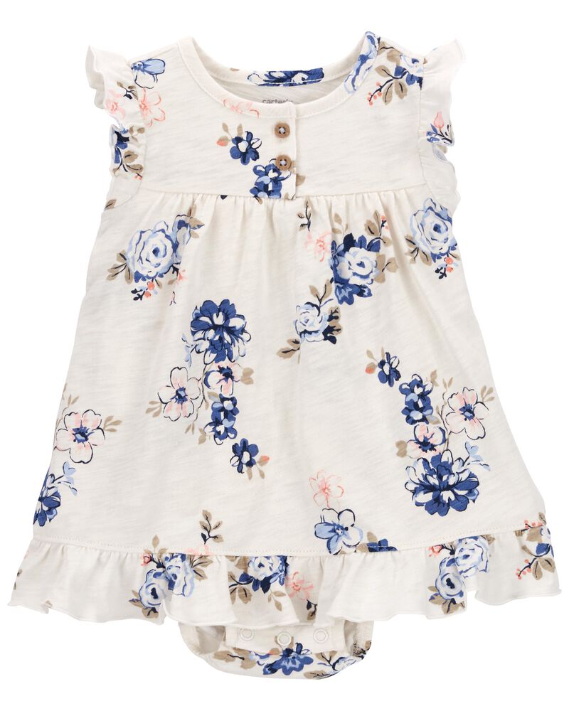 Baby 2-Piece Bodysuit Dress & Cardigan Set, image 2 of 5 slides