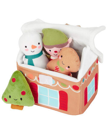 Christmas Gingerbread House Plush Activity Set, 