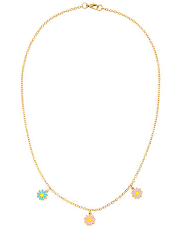 Flower Charm Necklace, 