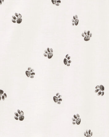 Toddler 1-Piece Tiger Paw 100% Snug Fit Cotton Footie Pajamas, 