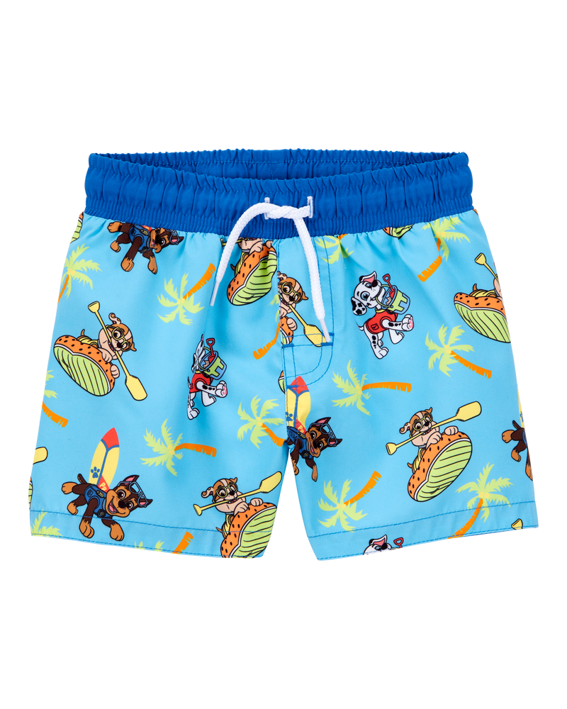 Toddler PAW Patrol Swim Trunks - Blue, image 1 of 3 slides