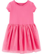 Toddler Tutu Jersey Dress, image 1 of 3 slides
