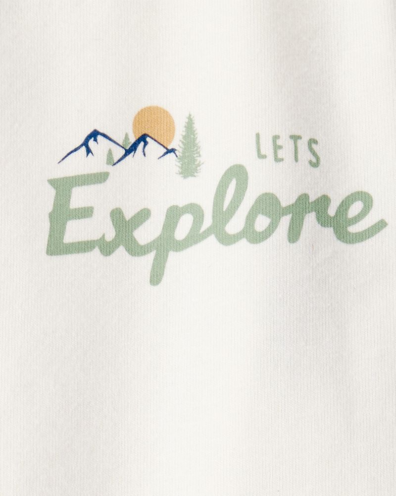 Baby Girl Organic Cotton Let's Explore Long-Sleeve Tee, image 4 of 7 slides