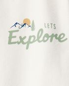 Baby Girl Organic Cotton Let's Explore Long-Sleeve Tee, image 4 of 7 slides