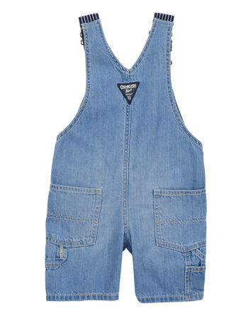 Toddler Denim Shortalls - Blue, 