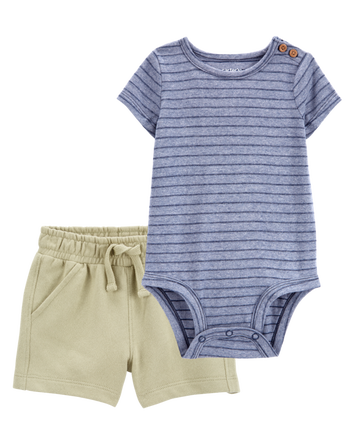 Baby 2-Piece Bodysuit & French Terry Short Set, 