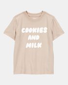 Toddler Boy Cookies & Milk Short-Sleeve Graphic Tee - Tan, image 1 of 3 slides