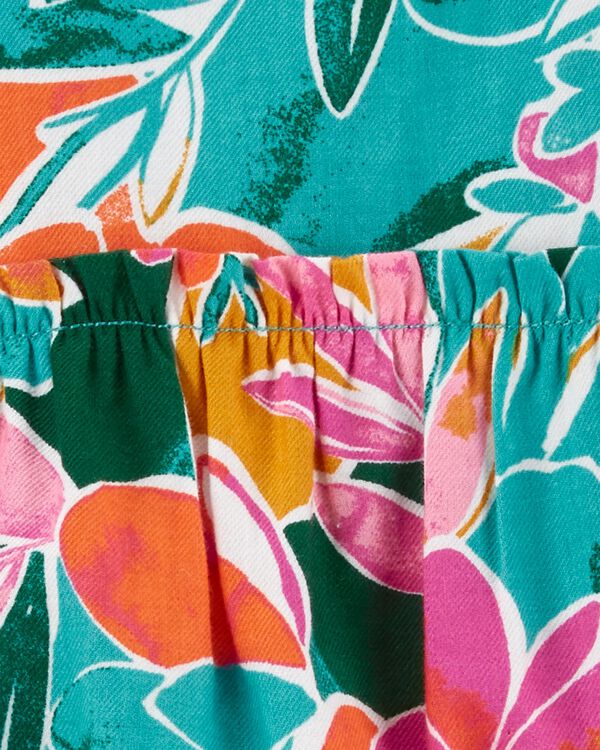 Green Baby Tropical Jersey Romper