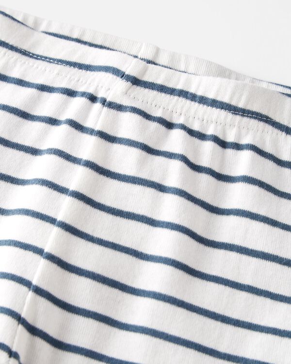 Kirby Blue Stripes Toddler Organic Cotton Pajamas Set | carters.com