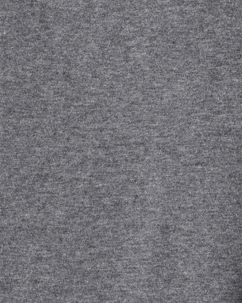 Kid Solid Cotton Flare Stretch Leggings - Grey, image 3 of 4 slides