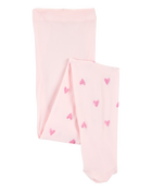 Baby Girl Heart Tights - Pink, image 1 of 2 slides