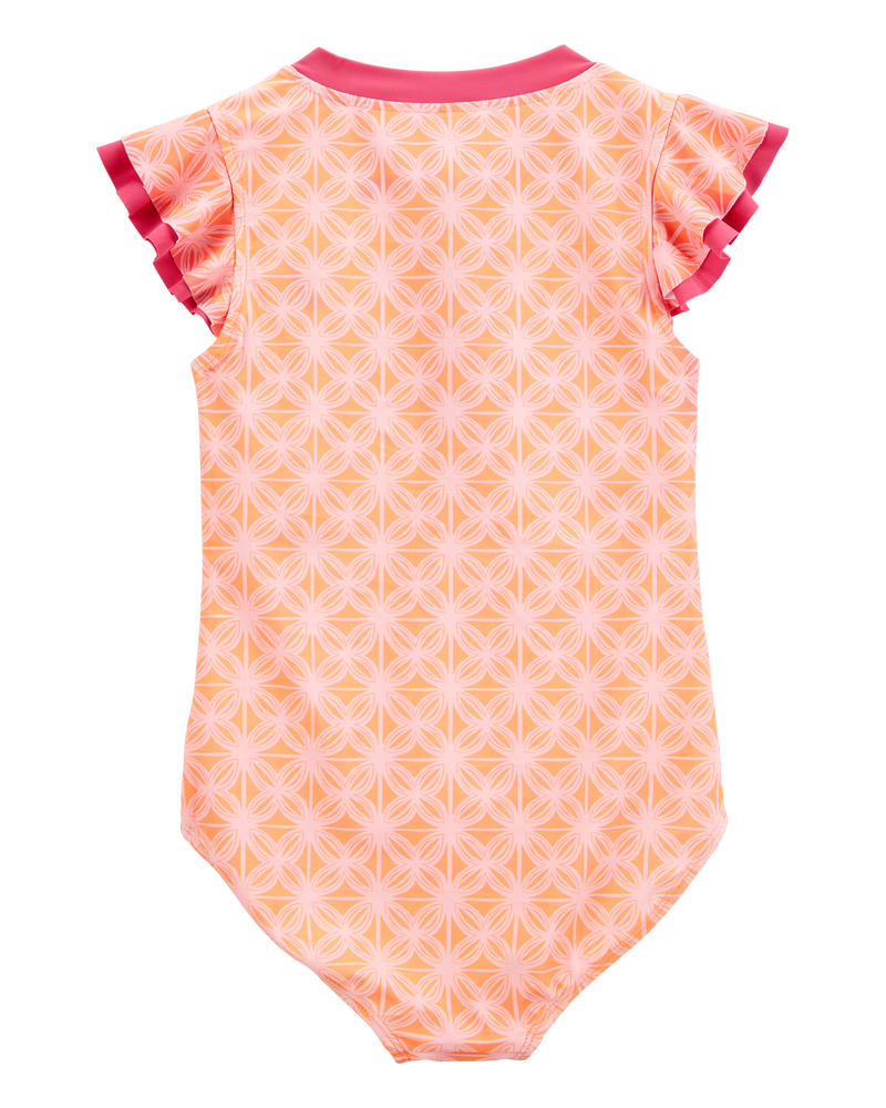 Kid Disney© Moana 1-Piece Swimsuit - Orange, image 2 of 3 slides