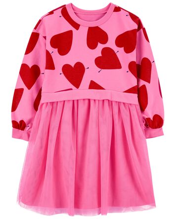 Heart Long-Sleeve Dress, 