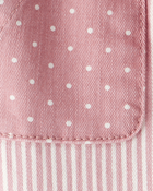 Baby Vintage Inspired Twill Striped & Polka Dot Pants - Pink, image 3 of 4 slides