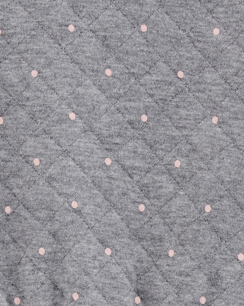 Baby Polka Dot Double-Knit Jumpsuit, image 2 of 3 slides