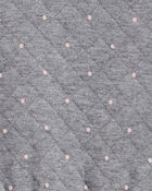 Baby Polka Dot Double-Knit Jumpsuit, image 2 of 3 slides