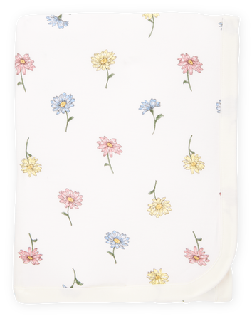 Baby Girl Floral PurelySoft Blanket - Ivory, 
