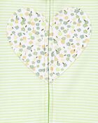 Toddler 1-Piece Heart 100% Snug Fit Cotton Romper Pajamas, image 2 of 4 slides