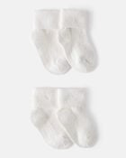 Baby 4-Pack Foldover Chenille  Booties, image 3 of 4 slides