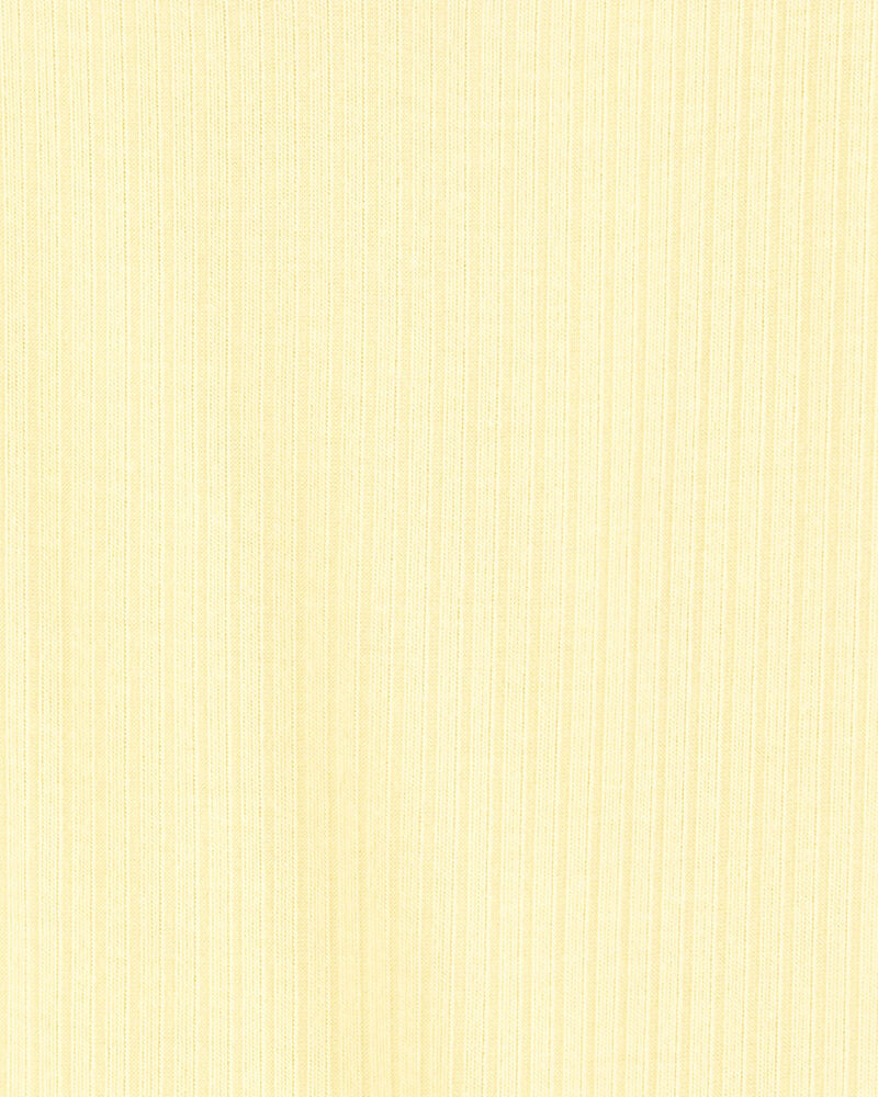 Baby PurelySoft Ribbed Romper - Yellow, image 3 of 5 slides