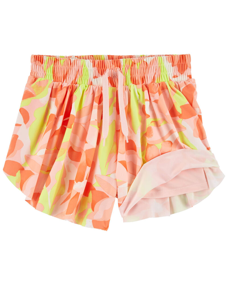 Kid Floral Pull-On Flip Shorts, image 2 of 3 slides