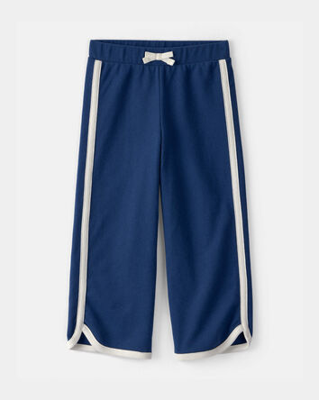 Toddler Girl French Terry Wide-Leg Pants - Blue, 