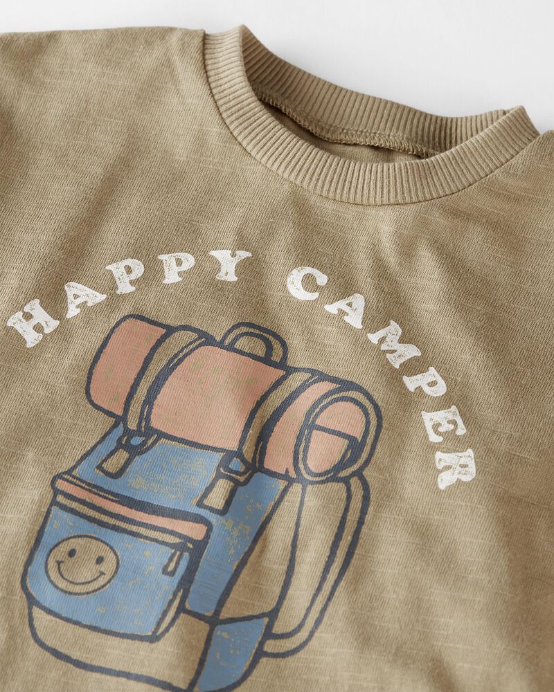 Baby Organic Cotton Happy Camper Tee, image 2 of 4 slides