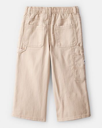 Toddler Boy Pull On Carpenter Pant - Khaki, 