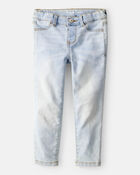 Toddler Blue Ice Wash Skinny-Leg Jeans, image 1 of 5 slides