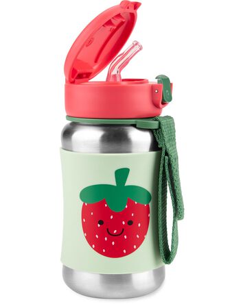 Spark Style Stainless Steel Straw Bottle - Strawberry, 