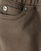 Baby Boy Cotton Pull-On Fashion Pants - Brown, image 3 of 4 slides