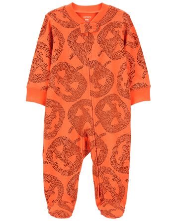Baby Halloween 2-Way Zip Cotton Sleep & Play Pajamas, 