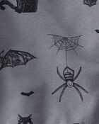 Baby 2-Piece Fleece Set Made with Organic Cotton in Spooky Night Print, image 4 of 7 slides
