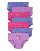 Toddler 7-Pack Unicorn Brief Stretch Cotton Undies, image 1 of 3 slides